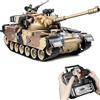 Supdex Carro Armato Telecomandato M60 1:18, RC Tank Realistico con Sparo BB, 15 Canali, Luci, Suoni e Rinculo Carro Armato Giocattolo Radiocomandato per Adulti e Bambini 6+ Remote Control Tank da Battaglia