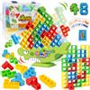 MQVXT Tetris Giocattolo Impilabile,48 Pezzi Blocchi di Costruzione Tetris,adulti e bambini Stack Attack Balance,Tetris Balance Toy Tower per Ragazzi e Ragazze dai 3+ Anni Giocattolo
