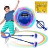 TZEKING Caviglia di Salto della,Palla rimbalzante e Lampeggiante,Anello di Salto della Caviglia,Palla per Caviglia con Luce LED Lampeggiante,Bambini Caviglia Saltare Palla (Blu)