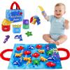 Shayson Gioco Pesca Morbidi per Bambino in Tessuto, Pesci Bambino Colorato Giocattolo Educativo