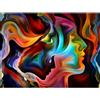 MISITU Puzzle artistico da 1000 pezzi, per adulti, volti artistici astratti
