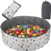 HB.YE Piscina di palline pieghevole per parco giochi per bambini, camera dei bambini (piscina di palline, 80 cm)