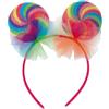 MIMIKRY Cerchietto per capelli caramelle, accessorio per costume Lolli colorato caramelle lecca-lecca-lecca