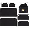 WADORN Fodera per Conversione A Tracolla per Borsa Da 6 pezzo, Organizer per Borsetta In Feltro di 3 misura Inserisci Busta Borsa Nella Borsa Tasca Interna Portaoggetti con Occhiello Kit, Nero