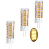 BAISHICHENG G4 Lampadine LED Mais 7W(Equivalente a 70W Alogene) Angolo del Fascio Luminoso a 360° Non Dimmerabile 3000k Bianco Caldo Lampada LED,3 Confezione Ampadine LED a Risparmio Energetico