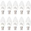 JANDEI - 10 x Lampadine LED E14 C37, Apertura 330º, 4W. Perfetto per soggiorno, ufficio, comodino. Risparmio energetico. (Bianco freddo 6000K)