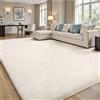 Sour Lemon Tappeto per soggiorno grande 240 x 300 cm, grigio, per camera da letto, lavabile, antiscivolo, soffice, tappeto shaggy crema, extra large, per camera da letto dei bambini, soggiorno