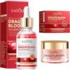 SHOWHEEL 2 Pezzi Crema Viso Sangue di Drago, Siero Antirughe al Sangue di Drago+ Crema Idratante Viso, Retinolo Dragons Blood Cream, Antirughe, Illumina Il Tono Della Pelle