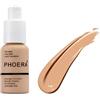 Phoera Aquapurity Phoera® - Fondotinta a copertura completa, morbido e opaco, correttore per il controllo degli oli, 30 ml, crema liscia a lunga durata (102 NUDE)