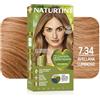 Naturtint | Colorazione Senza Ammoniaca | Copertura dei Capelli Grigi al 100% | Ingredienti Vegetali | Colore Naturale e di Lunga Durata | 7.34 Nocciola Luminosa | 170ml