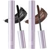Lestpola 2 mascara nero marrone per donne anziane, volumizzanti e lunghezze, mascara impermeabile per ciglia corte, sparse, formula delicata nutriente, mascara per occhi sensibili