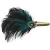 IYOU Fascia per Capelli Flapper Anni '20 Copricapo Verde Grande Gatsby Accessori per Capelli da Festival Vintage in Cristallo per le Donne