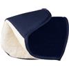 QHP Protezione per cani blu navy, poliestere, blu, unisex, inverno, outdoor, sicurezza degli animali, impermeabile e resistente alle intemperie, girocollo, pull-on, classica