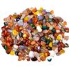 DabbOo 200g Pietre Decorative Sassi Acquario Acqua Dolce Pietre da Giardino Adatto per Decorazione del Pavimento del Giardino Serbatoio di Vetro Dell'acquario(4-6mm Ghiaia di Agata Colorata)
