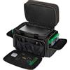 Trunab Borsa da Viaggio per Console Compatibile con Xbox Series X, Borsa a Doppio Strato con Molteplici Tasche per Controller Xbox, Giochi, Cuffie, Cavi, Hard Disk Portatile e Altri Accessori, Nero