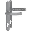 HOPPE Maniglia LIÈGE - su placca stretta 24 mm, 67 - 72, effetto acciaio INOX