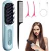 WELLXUNK Spazzola Lisciante per Capelli, 2026 Mini Piastra Capelli, Mini Pettine Lisciante, Pettine Lisciante Portatile Ricaricabile, 160-200℃ Controllo Temperatura 3 Velocità Spazzola Lisciante Portatile (M5)