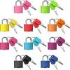 Ripeng 10 Pezzi Serrature Valigia con Chiavi, Lucchetto in Metallo Lucchetto per Bagagli Piccolo Lucchetto Multicolore Lucchetto a Chiave per Scuola Palestra Aula Gioco Abbinato, 10 Colori