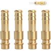 GZRXIOUS 4 PCS Raccordo Aria Compressa 10mm, Raccordo Rapido per Compressore Aria, Raccordo Pneumatico Filettato Maschio per Tubo, Connettore Innesto Rapido