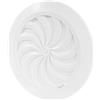 Repa Market Griglia di ventilazione rotonda 100 mm - Bianco plastica flusso d'aria griglia di ventilazione con protezione dagli insetti, griglia di scarico, copertura per tubo di ventilazione, bagno