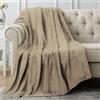 Utopia Bedding Coperta in Pile Coperta Leggera per Letto, Divano o Divano, Adatta a Tutte le Stagioni [152x127 cm, Cammello]
