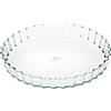Gerlach 1760 - Stampo per quiche, 26 cm, in vetro borosilicato resistente al calore, forma rotonda, 1,3 l, per forno, congelatore, flusso