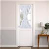 PANOVOUS Tenda per porta francese, per finestra piccola, tenda oscurante per porte francesi, 63 x 101 cm, tenda singola, bianco grigiastro