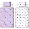 Disney Lilo and Stitch - Set copripiumino singolo con licenza ufficiale, design freddo, reversibile, 2 lati, con federa coordinata, perfetto per la camera dei bambini, in policotone
