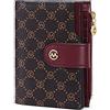 GOLF SUPAGS Portafogli per Donna Porta Carte di Credito in Pelle PVC Organizzatore Multi-Carta di Grande Capacità Portamonete Piccolo con Tasca con Cerniera Bifold