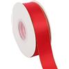 ITIsparkle Nastro di raso double face, larghezza 25 mm, 22 metri con bordi dorati, 25mm X 25M - Rosso