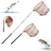 Dwitkul Retino telescopico per bambini 41-150 cm Retino da pesca, rete per farfalle con asta telescopica per spiaggia, giardino, piscina, laghetto