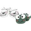 Pasamer Comodi ammortizzatori da tennis touch riducono gli ammortizzatori di guida per racchetta da tennis per lo sport Rana 2,2 cm/0,9 pollici Coniglio 2,8 cm/1,1