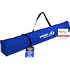 Driver13 custodia sci regolabile 140-210 cm, borsa per sci e bastoncini, trasporto, cerniera, blu