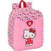 safta HELLO KITTY - Zaino per bambini, zaino per bambini, zaino per scuola, adattabile al carrello, ideale per asilo, comodo e versatile, qualità e resistenza, 22 x 10 x 27 cm