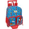 safta SPIDEY - Zaino asilo con carrello, ideale per bambini di diverse età, comodo e versatile, qualità e resistenza, 22 x 10 x 27 cm