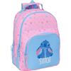 safta STITCH BRIGHT - Zaino scuola per bambini, ideale per bambini di diverse età, comodo e versatile, qualità e resistenza, 32 x 15 x 42 cm