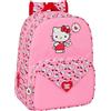 safta HELLO KITTY - Zaino scolastico per bambini, con motivo animato, adatto per bambini in età scolare, comodo e versatile, qualità e resistenza 26 x 11 x 34 cm