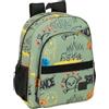 safta GRAFFITI ZONE - Zaino scuola per bambini, adattabile al carrello, ideale per bambini in età scolare, comodo e versatile, qualità e resistenza, 32 x 12 x 38 cm