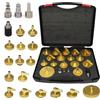 AUTOOL Kit di spurgo per cilindro principale, 20 pezzi, per spurgo della pressione dei freni, adattatori per lo spurgo del liquido dei freni, per la maggior parte dei veicoli