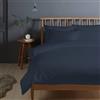 Pizuna Linens Pizuna Copripiumino Matrimoniale Cotone 240x200 cm Blu 400 fili 3 Pezzi Set