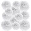 PATIKIL 20cm 24cm 30cm Pompon Carta Velina, 12Pz Palline Fiori di Carta Pom Poms Dimensioni Assortite per Decorazioni Sfondo per Matrimoni Addio Nubilato Feste Compleanno, Bianco