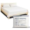 KITONE 1 Set Letto Matrimoniale Monouso in Viscosa Eco Bio OK Compost con Angoli Elastici, 1 Lenzuolo e 1 Coprimaterasso 220 x 240 cm, 2 Federe 50 x 80 cm