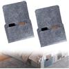 Foonary 2 organizzatori da appendere per letto, borsa da letto grigia, set di tasche, borsa portaoggetti, organizer per camera da letto, ideale per cellulare, telecomando, elettronica e occhiali (20
