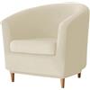 Meigeh Copripoltrona Chesterfield 1 Pz Fodere da Tullsta Club Cocktail Velluto 2 Pezzi Elasticizzato Riso beige