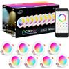 iLC Faretti LED da Incasso per Cartongesso 8W, lavorare con Alexa(È necessario un dispositivo ECHO), Foro Ф68-85mm, CCT + RGB Controllato Da App, IP44 Faretti LED Soffitto Colorati (Pacco Da 8)