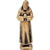 KUSTOM ART Santino Soprammobile Ornamentale Statua Religiosa San Padre Pio da Pietralcina in Metallo Dorato Altezza 12cm