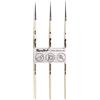 Roubloff Professionale Kolinsky Mix Set di Pennelli | 3 Rotondi nelle Misure 00, 0, 1 | per Dipingere con Acrilico, Olio, Guazzo, Acquerello e Molto Altro