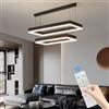 Mikeru Moderno Per Interni Dimmerabile Lampadario (CFX-Bagliore verso il basso, 40+60CM)