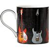 The Leonardo Collection Tazza a forma di chitarra per casa e cucina, tazze di nuova concezione per tè e caffè, bella tazza da uomo e regalo di compleanno per donne