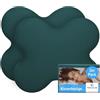 Third of Life Federa per cuscini a farfalla come ACAMAR, federa con cerniera in doppio Jersey di cotone, non necessita di stiratura e può essere asciugata in asciugatrice, confezione doppia, colore turchese